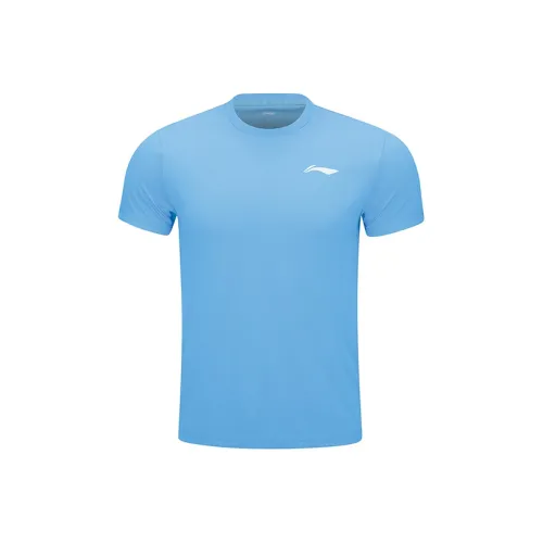 LINING Badminton Series T-Shirt Унисекс Лунный Белый Синий