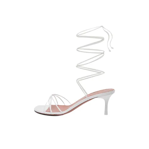 AMINA MUADDI Lori One Ремешок Сандалии 6 см Женские Белые