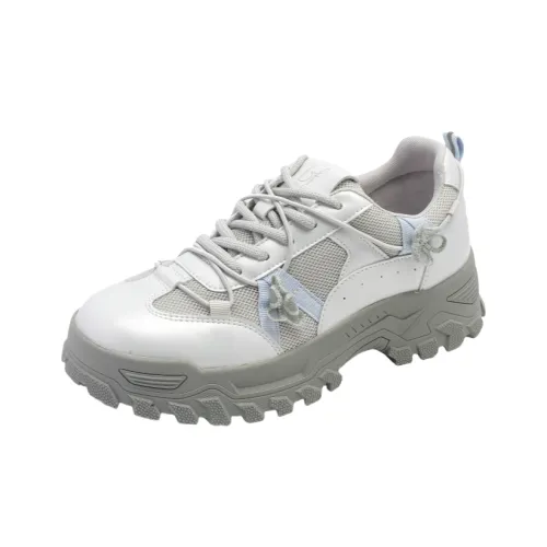 BAFFN Противоскользящий Износостойкий Дышащий Низкий Топ Casual Женский Жемчужно-Серый