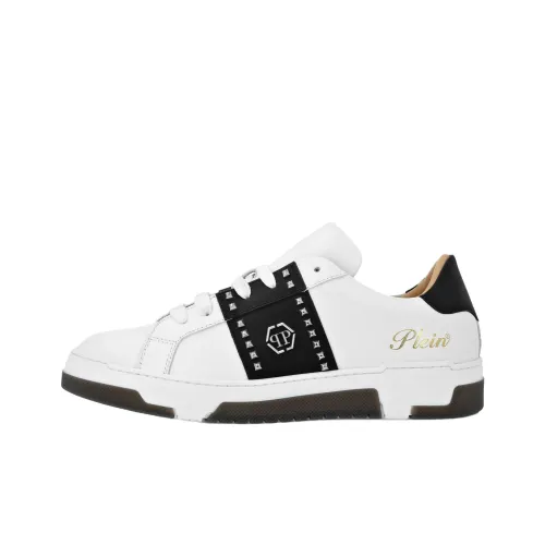 PHILIPP PLEIN Lo Топ Низкий Топ Скейтборд Кроссовки Унисекс Белый