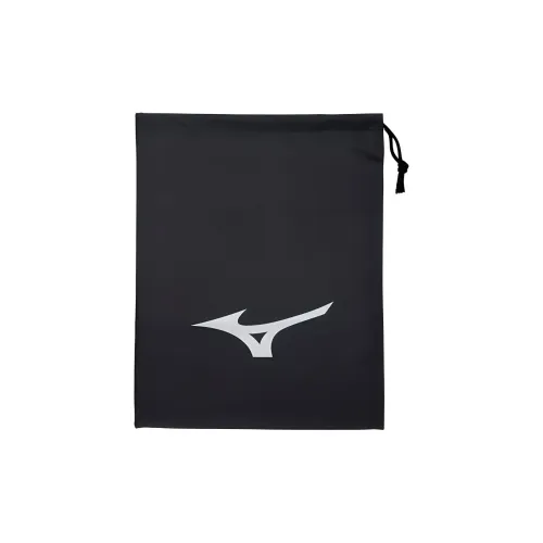 Mizuno Nylon Обувная сумка среднего размера Унисекс Черный и Серебряный