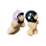 Розовый шлем медведя + черный шлем медведя