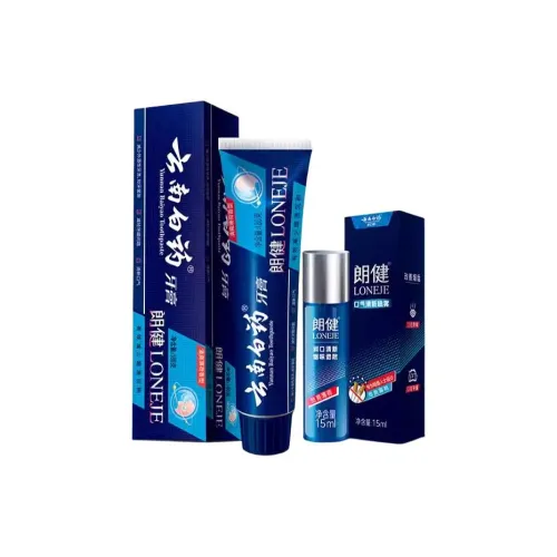 Yunnan White Medicine Langjian Mouth Спрей Зубная паста Набор для ухода за полостью рта Освежающий дыхание 180г+15мл 180г*2+15мл*2