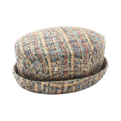 CHANEL Ткань Шапки и Кепки Женские Золото