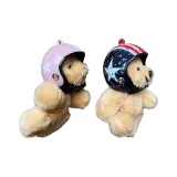 Розовый шлем Медведь + Черно-красный шлем Медведь