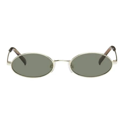 Le Specs Ацетат Rubber Metal OVAL SUNGLASSES Женские Gold