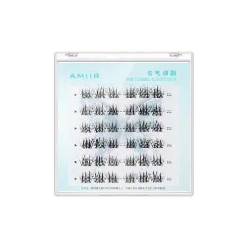 AMIIR Свежий вид Светлый Тон Накладные ресницы Естественный Увеличение Lazy Trilogy 36 Кластеров