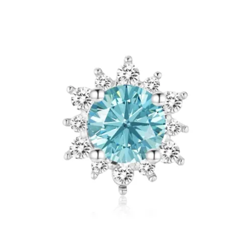 SHEEHHYY Циркон Титан Серьги-гвоздики Унисекс