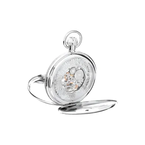 RAPPORT Ручной механизм нержавеющая сталь карманный часы 48 мм унисекс серебряный