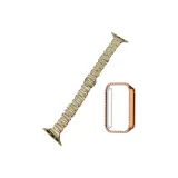 Розово-золотая полоска + украшенный стразами чехол