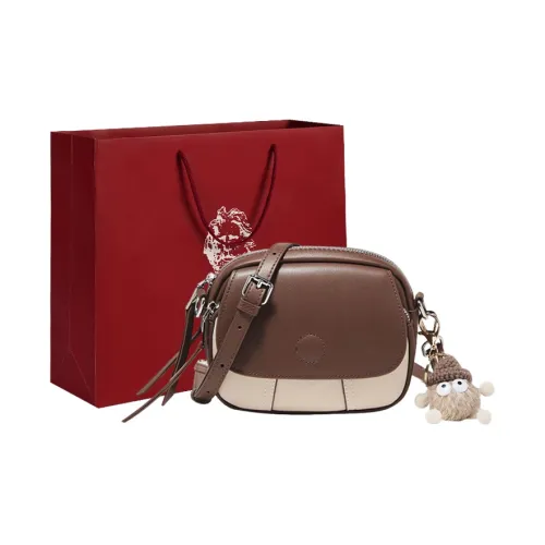 Old Man's Head Коровья кожа Сумка через плечо Женская Экрю