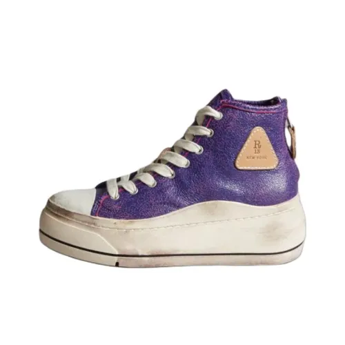 R13 Kurt Высокие Кроссовки для скейтбординга Женские Фиолетовые