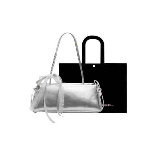 HACIN ПУ (полиуретан) Сумка через плечо Стандартная Женская Белая Серебряная Черная Синяя Розовая