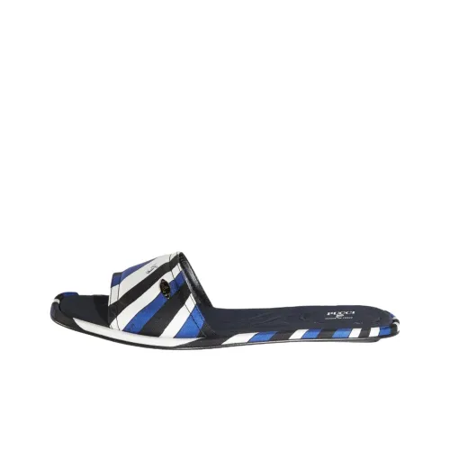 EMILIO PUCCI Слипоны Женские Черный Белый Синий