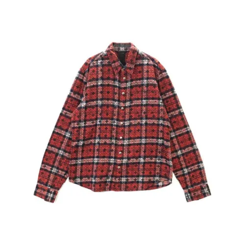 Chrome Hearts Красные Унисекс Рубашки