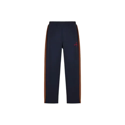 EMPORIO ARMANI EA7 Вязаные спортивные брюки мужские синие