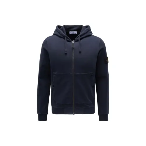 STONE ISLAND FW23 Свитшот Мужской Морской Синий