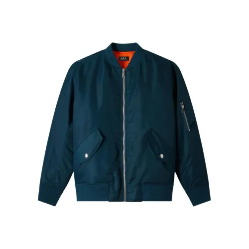 A.P.C SS25 Бейсбольная куртка Мужская Синяя