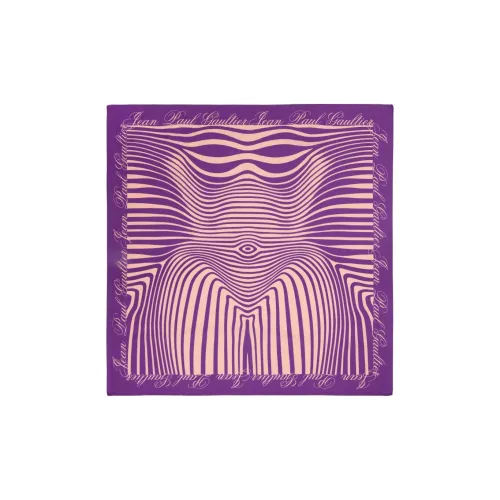 Шелковые шарфы Jean Paul Gaultier для женщин фиолетовые