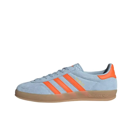 Adidas Originals GAZELLE INDOOR Устойчивые к истиранию низкие скейтборд-кроссовки унисекс синие оранжевые