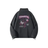 [Thickened Double-Sided Fleece] Темно-серый (B Butterfly Phantom Логотип на груди _B Large Butterfly Phantom Логотип на спине)
