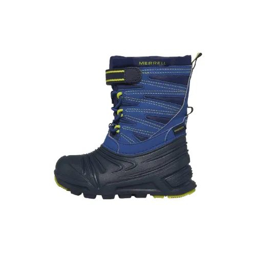 MERRELL Snow Bank 3,0 Противоскользящие Водонепроницаемые Высокие Кеды Синие Детские