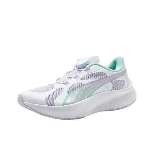 PUMA Pounce Lite Детская беговая обувь Низкий топ Фиолетовый Белый Школьный возраст