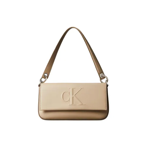 Calvin Klein ПУ (полиуретан) Сумка через плечо Стандартная Женская Коричневая