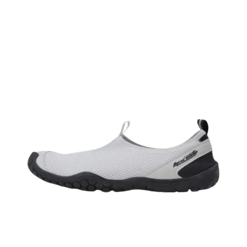 DESCENTE Island V2 Slip-resistant Abrasion-resistant Low Top Casual Shoes Unisex Gray DESCENTE Island V2 Противоскользящий Устойчивый к истиранию Низкий Топ Повседневная Обувь Унисекс Серый