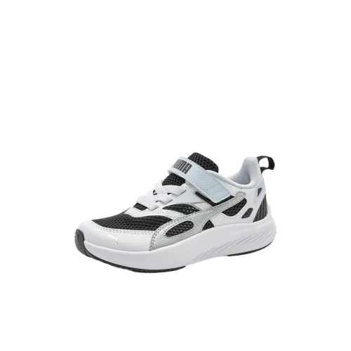 PUMA Pounce Lite Детская беговая обувь Низкий топ Белый Черный Kids