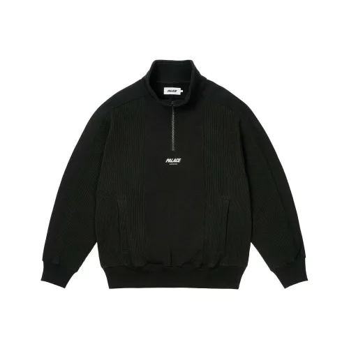 PALACE SS24 WAFFLE ON 1 4 ZIP Черный Свитшот Унисекс Черный