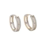 Двойная ряд выреза ухо, пряжка (серебряный)