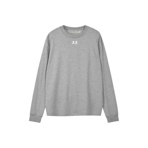 Rest Recreation Логотип OVERSIZED Длинный рукав Т-рубашка Т-рубашка Унисекс GREY Серый