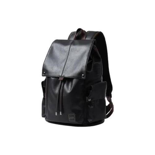 VIHUS PVC Рюкзак Ноутбук Сумка Стандартная Мужская Черная