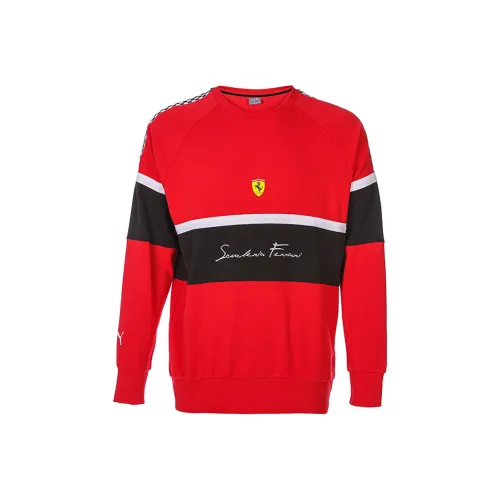 PUMA Свитшот Мужской Красный Черный