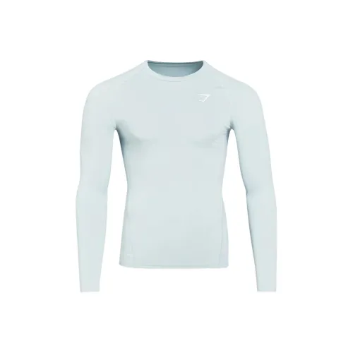 GYMSHARK Светло-синие мужские футболки T