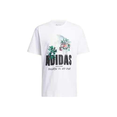 Adidas Lil Stripe Photoreal Graphic Tee T-Shirt Мужская Белая