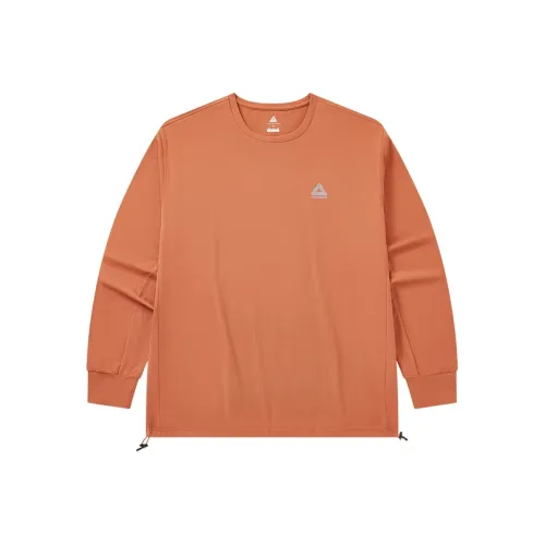 PEAK Бег T-Shirt Унисекс Осенний оранжевый