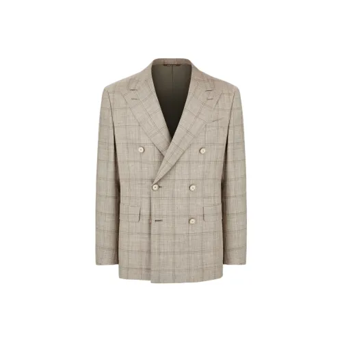 Canali Куртки и Пальто Мужской Бежевый