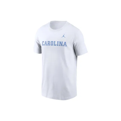 Джордан Men's College Северная Каролина Tar Heels Primetime Wordmark T-рубашка Мужская Белая