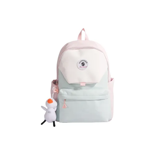 Single Warehouse Нейлоновый Рюкзак Стандартный Унисекс Розовый Желтый Синий Зеленый