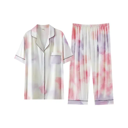 WUSE Пижамный комплект женский абрикосовый