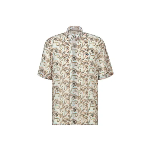 DIOR x Kenny Scharf FW21 Рубашка Мужская Многоцветная