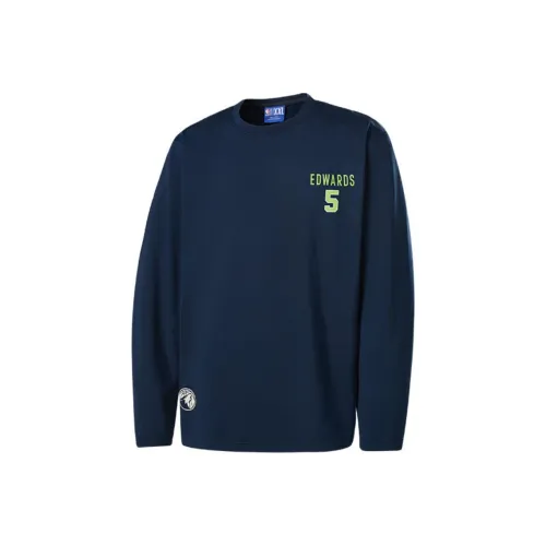 NBA Player Количество Series Лес Волк/Эдвардс/Темно-синий Унисекс T Рубашки