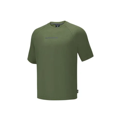Skechers Mountain and Wild Outdoor Series T-Shirt Унисекс Выстиранный Зеленый 05RH