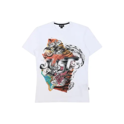 Just Cavalli T-Shirt Мужской Белый