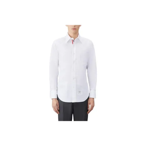 THOM BROWNE Белые Мужские Рубашки