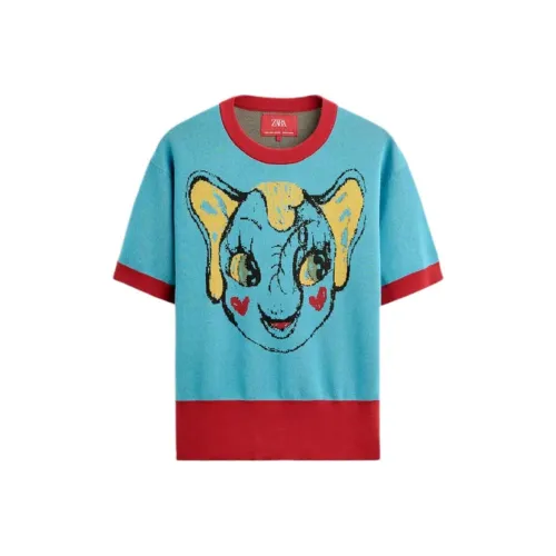 ZARA HARRY LAMBERT Co Бренд Синяя Унисекс Рубашка T