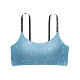 Синий с принтом "Снежинка"