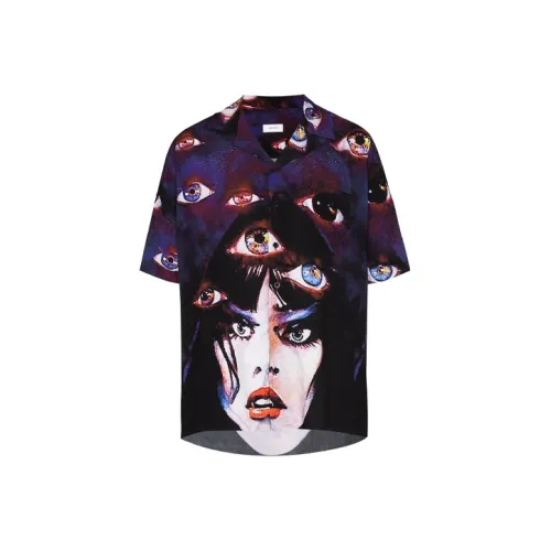 RHUDE Фиолетовые Мужские Рубашки